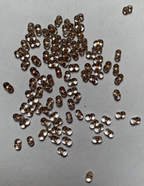 Farfalleperlen gold transparent